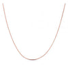 Double Extendable Diamond Cut Cable Chain in Rose Gold (0.87 mm)