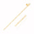 14k Yellow Gold Wire Paperclip Bracelet(2.70 mm)