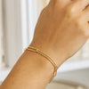 14k Yellow Gold Wire Paperclip Bracelet(2.70 mm)