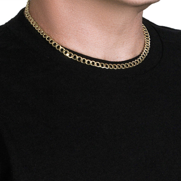 10k Yellow Gold Curb Chain (6.20 mm)