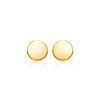14k Yellow Gold Polished Round Post Earrings(5.5mm)