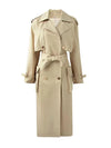 Cocoa Yacht Club Double Breasted Belted Trench Overcoat