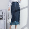 Cocoa Yacht Club Pleated Denim Skirt