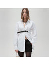 Cocoa Yacht Club White Belted Shirt