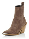 Cocoa Yacht Club Suede Wedge Ankle Boots