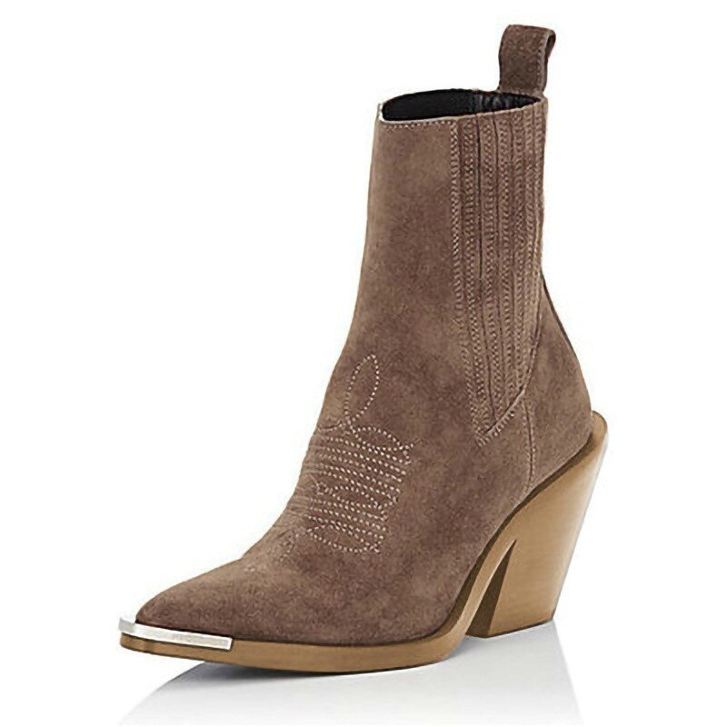 Cocoa Yacht Club Suede Wedge Ankle Boots