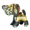 Couvee d'Hermes Vintage Silk Scarf Patchwork Puppy