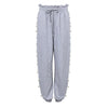 Cocoa Yacht Club Gray Hooded Drawstring Pearl Pants Suit