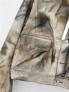 Cocoa Yacht Club Vintage Tie Dye Loose Denim Coat