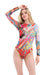 GRAFFITI SWIMSUIT WITH SLEEVES