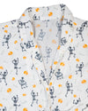 Dancing Skeleton Button Down Ladies Pajamas- FINAL SALE