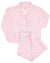 Pink Pumpkin Scallop Print Pajama Set