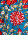 Fall Red Floral Print Dress