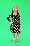 Taco Long Sleeve Milk Silk Dress