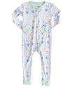 Rainbow Zoo Animals Pima Cotton Zip Up Pajamas- FINAL SALE