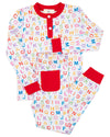 ABC Knit Pajama Set