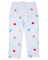 ABC 123 Embroidered Pants