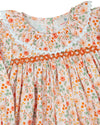 Fall Floral Smocked Bubble