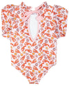 Red as a Lobster Long Sleeve One Piece- FINAL SALE