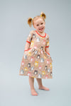 Feeling Purrrfect Short Sleeve Pocket Milk Silk Dress