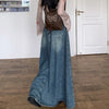 Cocoa Yacht Club Denim Long Skirt