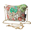 Garden Trellis Vintage Silk Scarf Crossbody Bag
