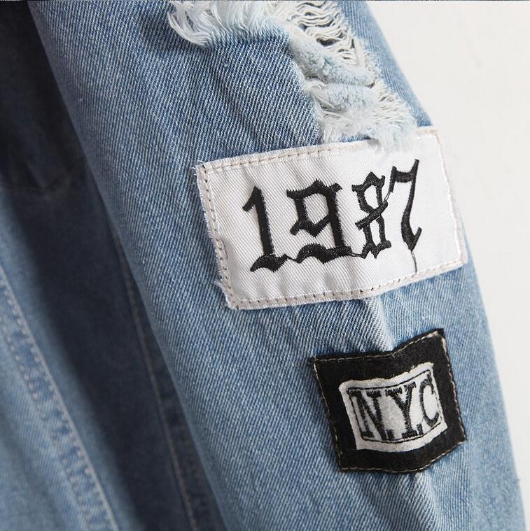 Cocoa Yacht Club Retro Frayed Denim Jacket