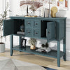 Cocoa Yacht Club Cambridge Series Spacious Storage Retro Console Desk with Four Small Drawers and Bottom Shelf