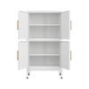 Cocoa Yacht Club White Storage Cabinet with Shelves