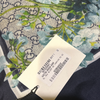 GG Logo Blooms Blue Vintage Scarf Crossbody Bag