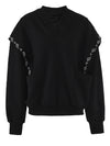 Cocoa Yacht Club Loose Fit Black Sweatshirt