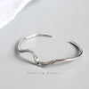 Cocoa Yacht Club Sterling Silver Minimalist Mobius Wave Bracelet