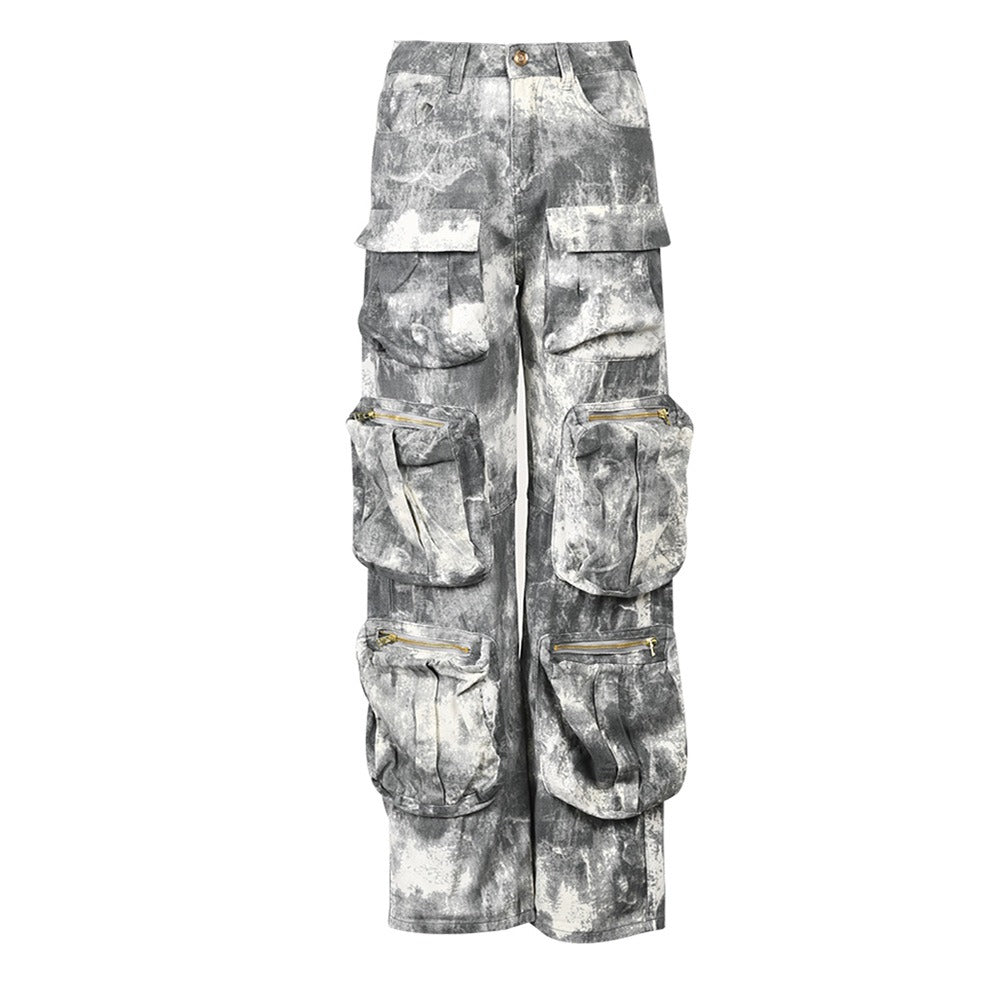 Cocoa Yacht Club Camouflage Denim Cargo Pants