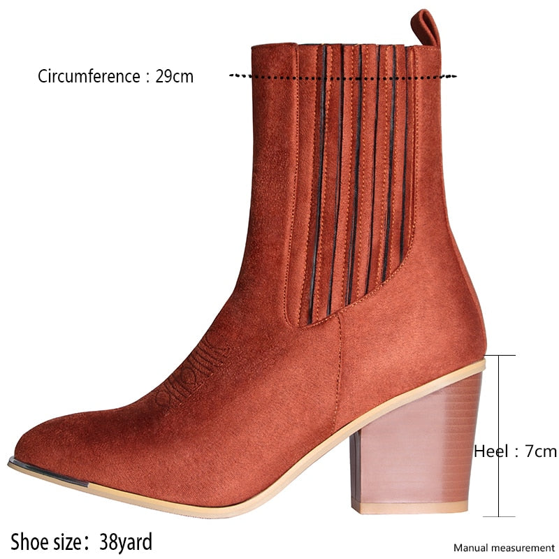 Cocoa Yacht Club Suede Wedge Ankle Boots