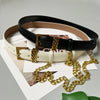 Cocoa Yacht Club Leather Chain Belt