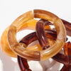 Cocoa Yacht Club Amber Bamboo Bangle 4PC Set