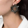 Cocoa Yacht Club Crystal Black Earrings