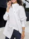 Cocoa Yacht Club Buttoned Long Sleeves Top