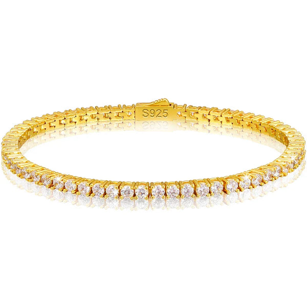 Lévêque Gold Tennis Bracelet 3mm
