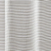 72-inch Grey and White Stripes Cotton Shower Curtain with Tassels