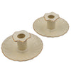 Gilded Cream Candle Holder - Pair