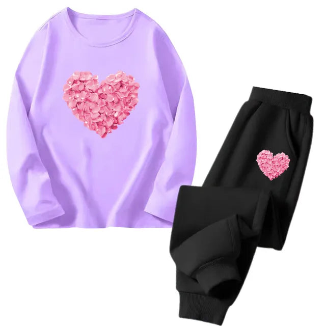 Cocoa Yacht Club Flower Heart Tracksuit