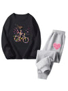 Cocoa Yacht Club Flower Heart Tracksuit