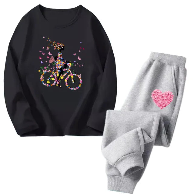 Cocoa Yacht Club Flower Heart Tracksuit