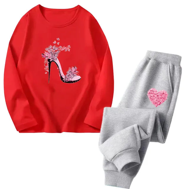 Cocoa Yacht Club Flower Heart Tracksuit