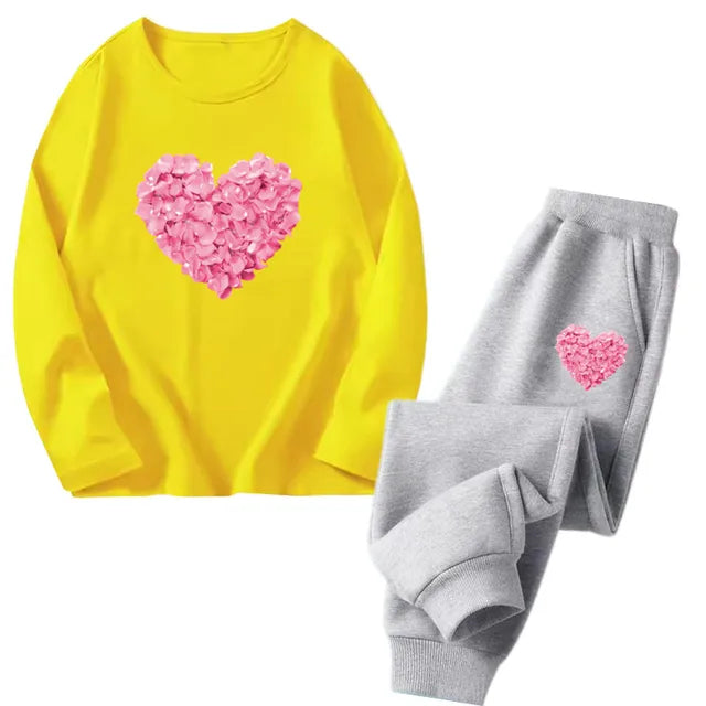 Cocoa Yacht Club Flower Heart Tracksuit