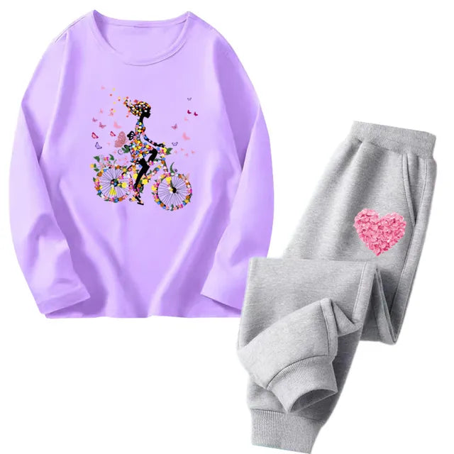 Cocoa Yacht Club Flower Heart Tracksuit