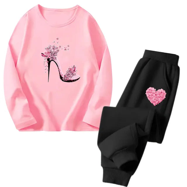 Cocoa Yacht Club Flower Heart Tracksuit