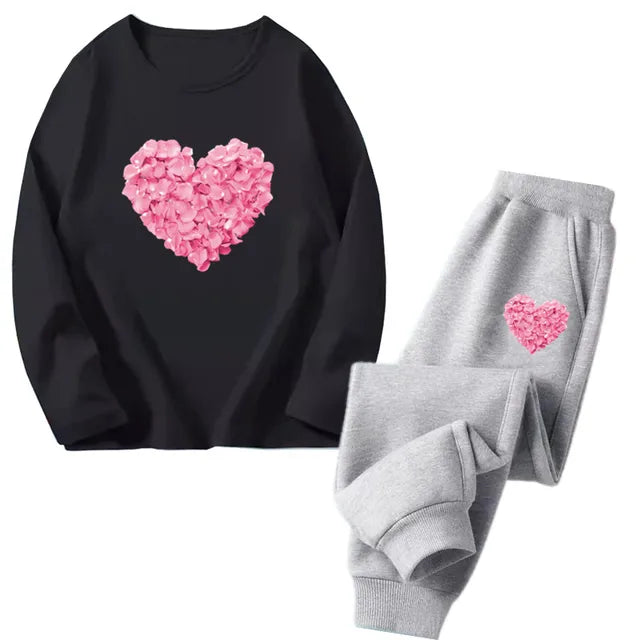 Cocoa Yacht Club Flower Heart Tracksuit