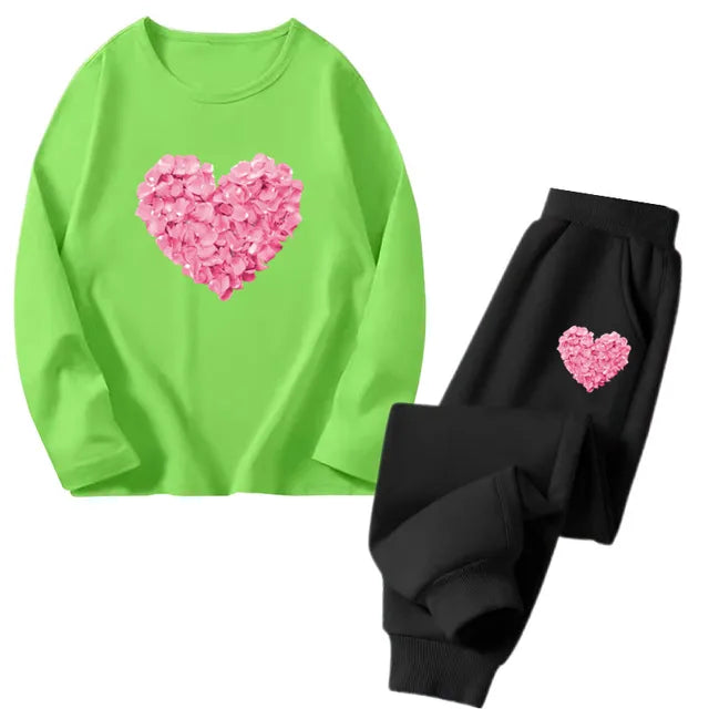 Cocoa Yacht Club Flower Heart Tracksuit